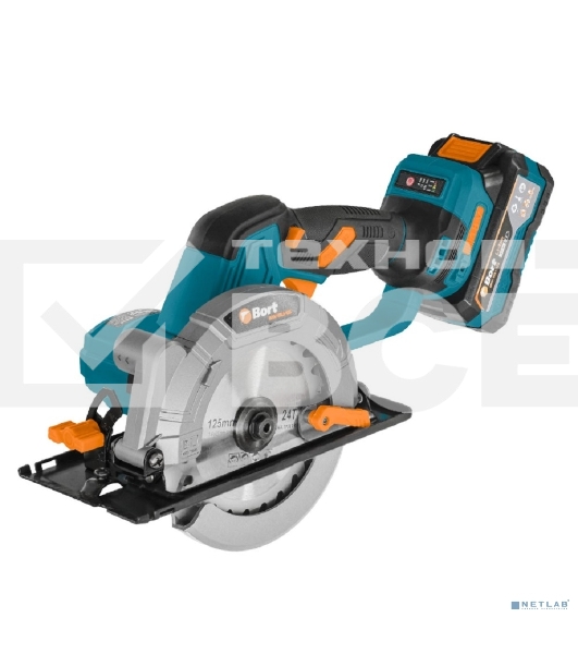 Пила циркулярная аккумуляторная Bort BHK-18Li-125 (2*3,0 А·ч + ЗУ)