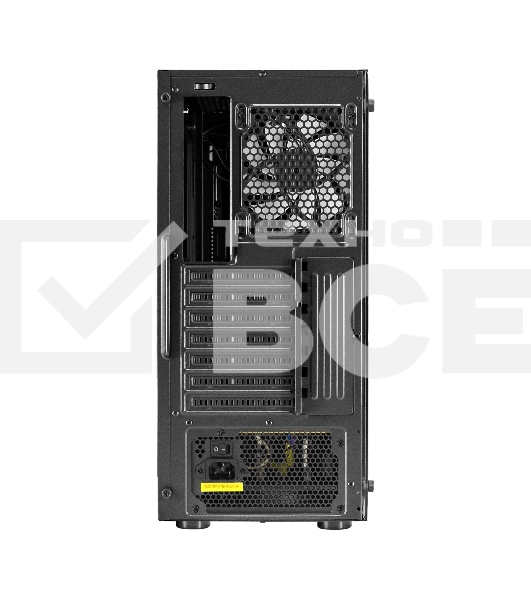 Компьютерный корпус Miditower ExeGate EVO-9211-800NPX (ATX, БП 800NPX с вент. 12см, с окном, 2хUSB+1хUSB3.0, HD аудио, черный, 1 вент. с RGb подсветкой)