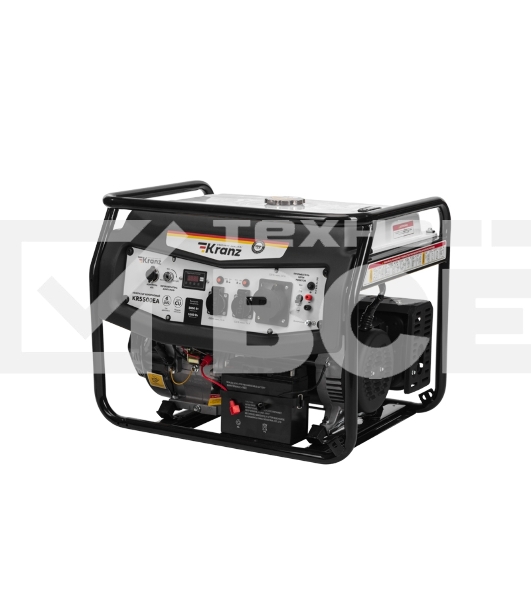 Электрогенератор бензиновый Kranz KR5500EA, 5.5 кВт, 96.1 дБ, 77 кг