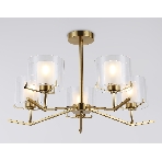 Светильник Ambrella light LH57007/5 BS/FR латунь/белый матовый E14/5 max 40W D690*390, фото3