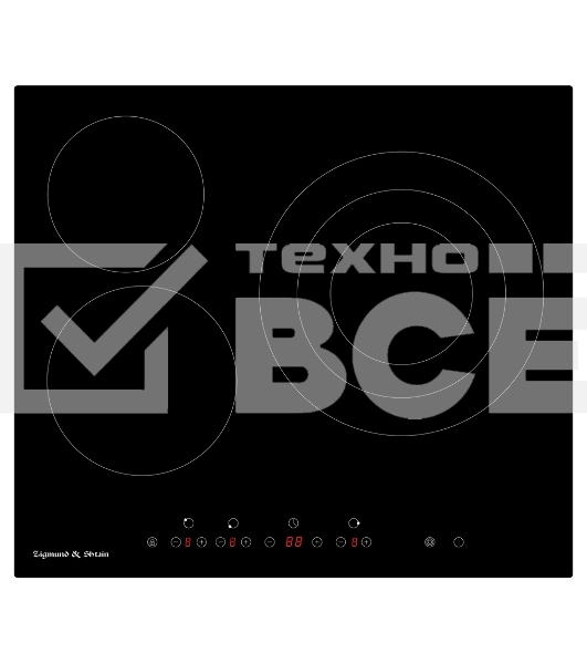 Стеклокерамическая варочная панель Zigmund & Shtain CN 39.6 B