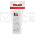 Колодка 3 гнезда с заземлением Rexant, фото4