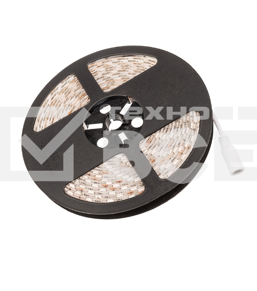 Лента LED силикон, 10 мм, IP65, SMD 5050, 60 LED/m, 12 V, цвет свечения желтый