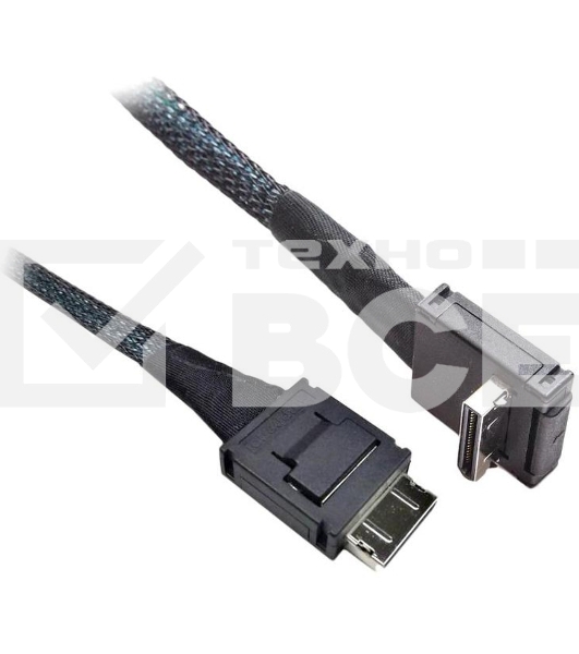 Кабель AXXCBL700CVCR 700 mm long, spare cable kit (1 cable included), straight OCuLink SFF-8611 connector to right angle OCuLink SFF-8611 connector