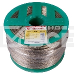 Трос стальной в ПВХ оплетке Rexant d=3,0 мм, прозрачный (бухта 200 м), фото2