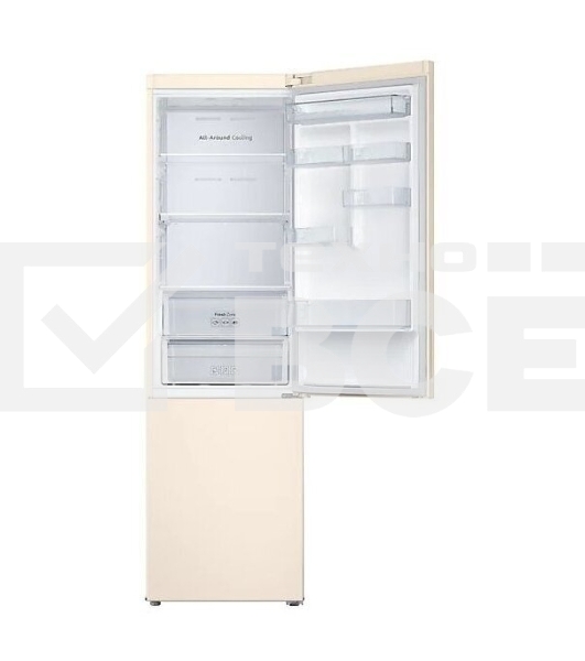 Холодильник Samsung RB37A5200EL/WT бежевый двухкамерный 269/118 л морозилка снизу