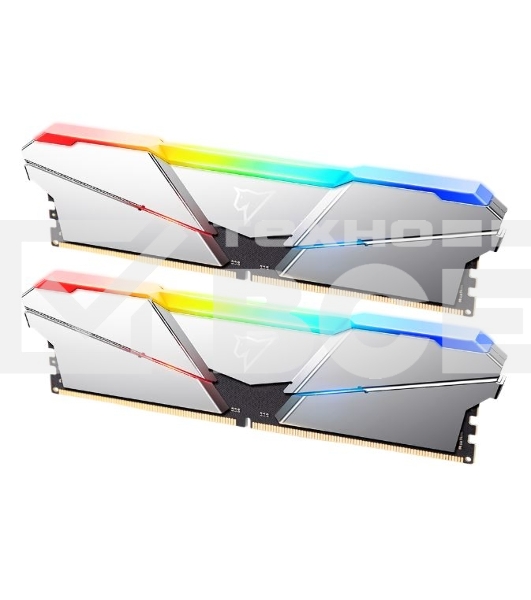 Оперативная память NETAC Shadow, DDR5, 32GB (2x16 GB), 4800 MHz, CL40, радиатор, RGB, серебристый