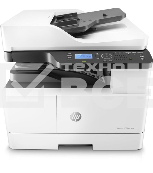 МФУ лазерный HP LaserJet MFP M443nda (8AF72A), A3, ч/б, печ. до 25 стр/мин. (А4) до 13 стр/мин. (А3), скан. до 21 стр/мин., 1200 x 1200 dpi (печать) 600x600dpi (скан.), USB, RJ-45