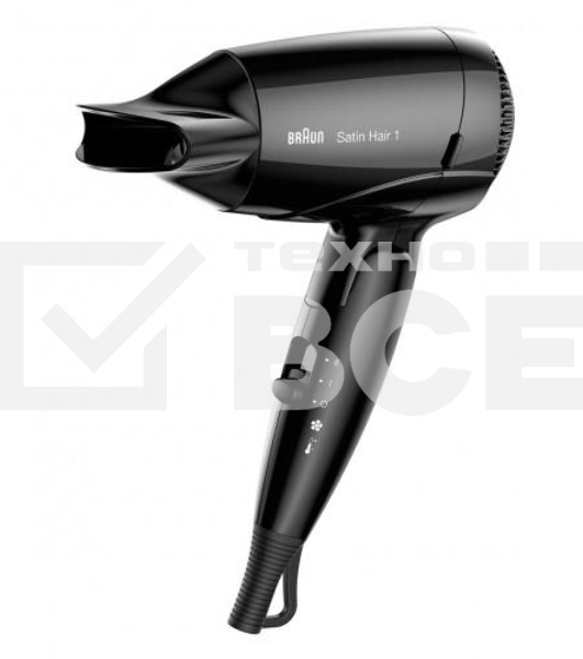 Фен Braun HD130, 1200Вт, черный