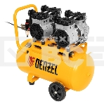 Компрессор безмаслянный малошумный DLS 2200/50, 2200 Вт, 2х1100, 50 л, 380 л/мин  Denzel, фото13