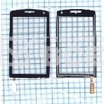 Сенсорное стекло (тачскрин) для Philips Xenium X815, черное, фото4