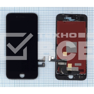 Дисплей для iPhone 8 в сборе с тачскрином (Incell MX) черный в сборе с рамкой