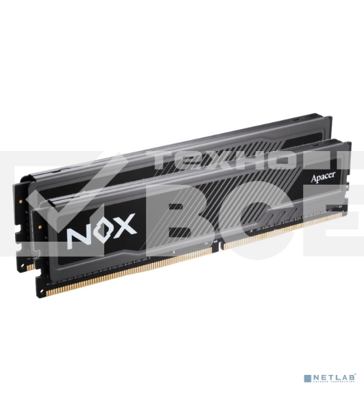 Оперативная память Apacer Nox, DDR4, 16GB (2x8GB), 3600MHz, CL18, UDIMM, с радиатором, серый