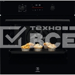 Электрический духовой шкаф Electrolux с конвекцией, приготовление на пару,объем 72 л, утапливаемые переключатели, 10 режимов, автопрограммы, очистка пиролитическая, 3 стекла в дверце, направляющие проволочные + телескопические (1 уровень), термощуп, фото3