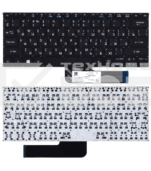 Клавиатура для ноутбука Acer Aspire Switch 10  черная