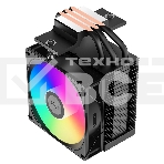 Кулер для процессора PCCooler R300 ARGB BK черный 92мм алюминий+медь 2200rpm 30db 4-pin 150W 133мм, фото4