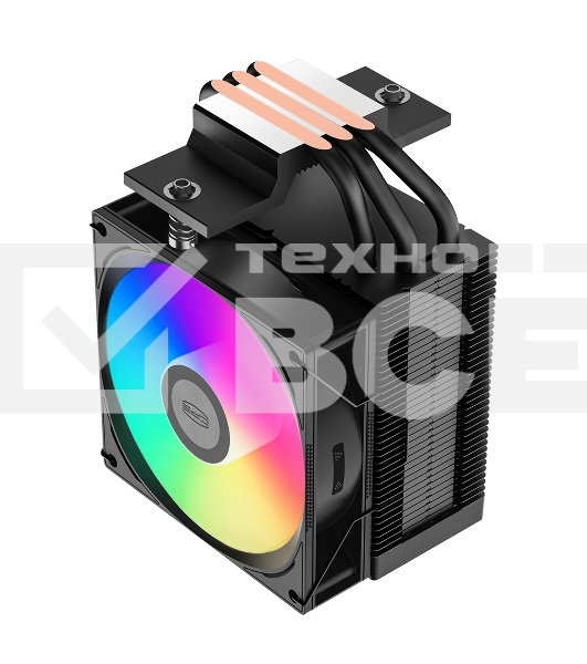 Кулер для процессора PCCooler R300 ARGB BK черный 92мм алюминий+медь 2200rpm 30db 4-pin 150W 133мм