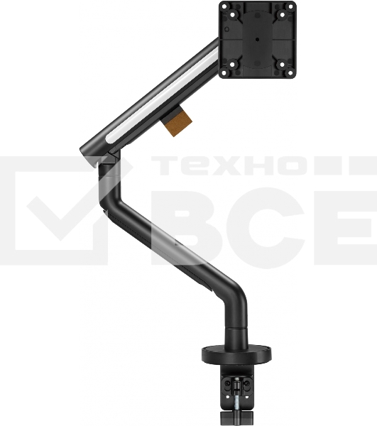 Кронштейн для мониторов Ultramounts UM725B черный 17'-32' макс.9кг крепление к столешнице поворот и наклон