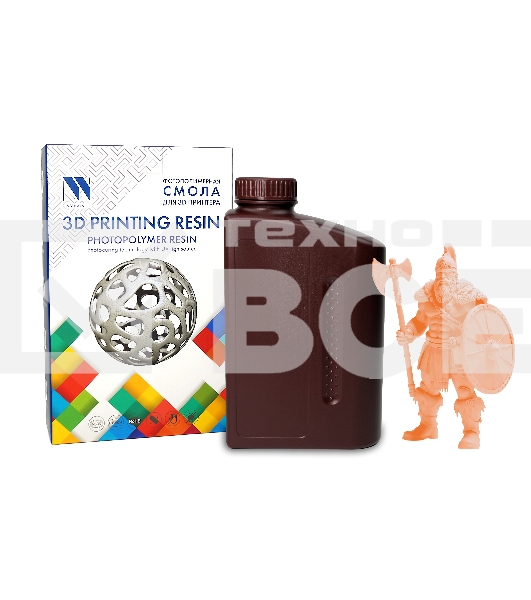 Фотополимерная смола NVPRINT Plant Based Resin Orange для 3D печати 1 кг (бут)