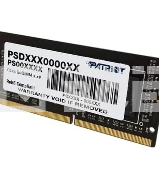 Оперативная память Patriot Signature, DDR4, 4GB (1x4 GB), 2666 MHz, CL19, SO-DIMM