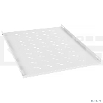 Полка Cabeus, стационарная, 1U, 35х450х700 мм (ВхШхГ), для стоек, с комплектом крепежа, серый, фото 1