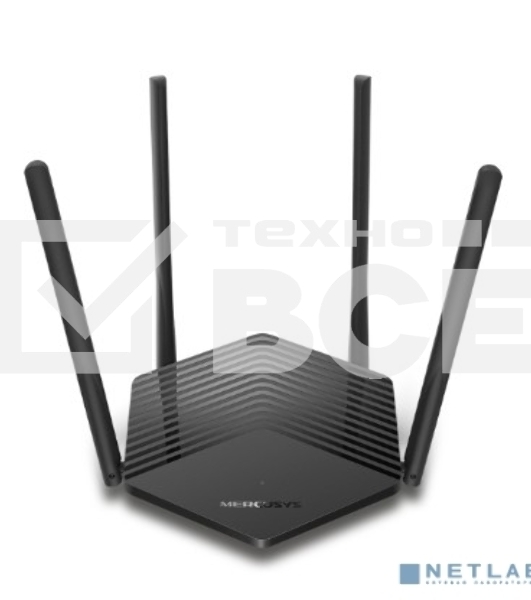 Двухдиапазонный роутер Mercusys MR1500X Wi-Fi 6 AX1500, до 300 Мбит/с на 2,4 ГГц + до 1201 Мбит/с на 5 ГГц