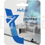 Флешка USB Netac UM81 (NT03UM81N-004G-20BK), 4Gb, USB 2.0, R/W 30/10, черный/красный, фото4