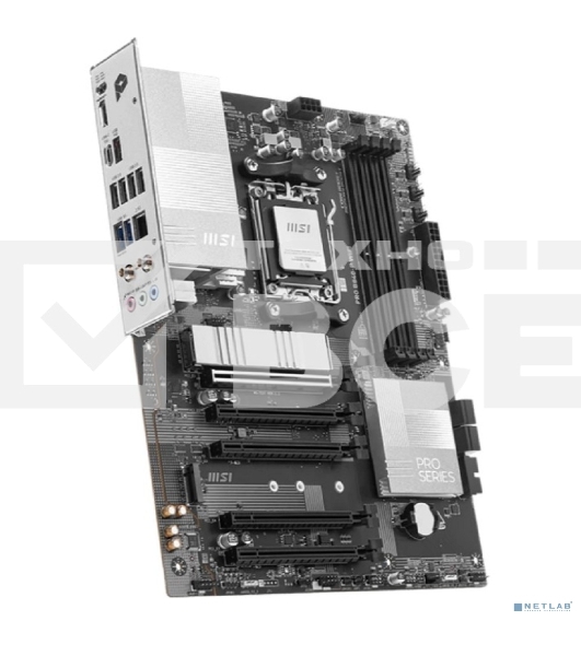 Материнская плата MSI PRO B840-P WIFI, Socket AM5, AMD B840, 4xDDR5, 4xSATA, 2xM.2, 1xPCI-E 4.0 x16, 1xPCI-E 3.0 x4, 3xPCI-E 3.0 x1, 1xHDMI, 1x 2.5Gb LAN, 4xUSB-A 2.0, 2xUSB-A 5Gbps, 1xUSB-C 5Gbps, 1xUSB-A 10Gbps, 1xUSB-C 10Gbps, 3x3.5 мм, 7.1, ATX
