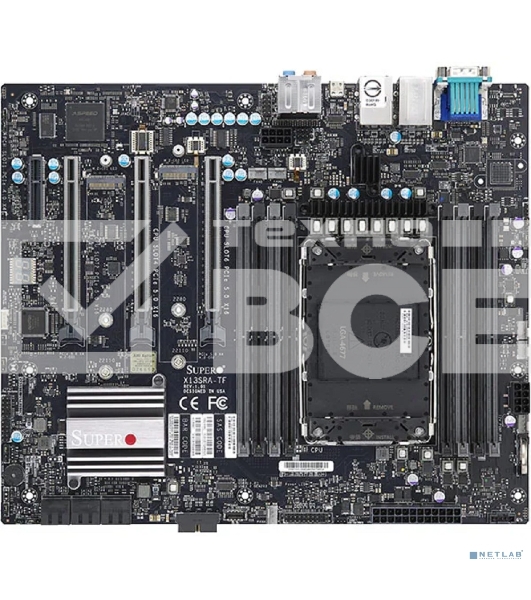 Материнская плата Supermicro MBD-X13SRA-TF-B, LGA 4677, Intel W790, 8xDDR5, 6xSATA, 2xM.2, 4xPCIe 5.0 x16, 1x10Gb LAN, 1x1Gb LAN, 6xUSB, 7.1, CEB
