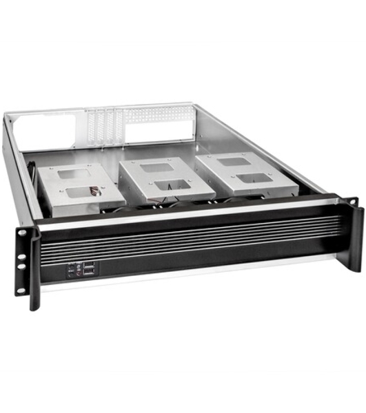 Серверный корпус ExeGate Pro EX284970RUS 2U450-09 (RM 19', высота 2U, глубина 450, БП 600ADS, 2*USB)