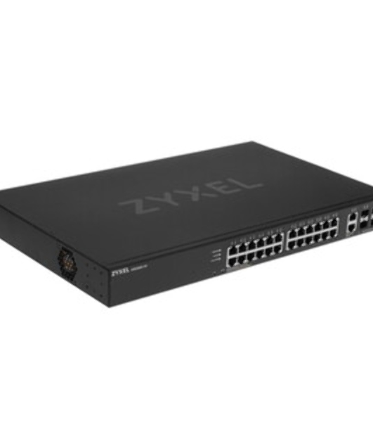 Коммутатор Zyxel XGS2220-30 L3 Access switch, rack 19', 24xRJ-45: 1G, 2xRJ-45: 1/2.5/5/10G, 4xSFP+, standalone/cloud management