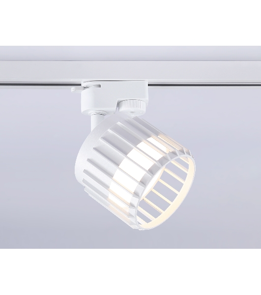 Трековый однофазный светильник Ambrella light GL5348 WH белый GX53 D100*80