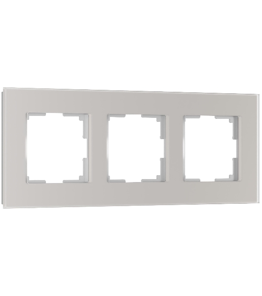 Рамка на 3 поста Senso (дымчатый, стекло soft-touch) W0033117