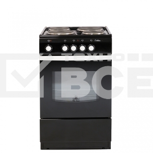 Электрическая плита De Luxe 5004.12э черный 50x50x85