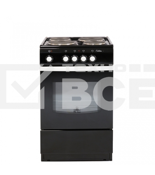 Электрическая плита De Luxe 5004.12э черный 50x50x85
