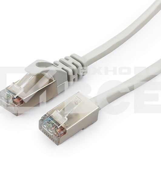 Патч-корд FTP Cablexpert кат.5e, 7.5м, литой, многожильный (серый)
