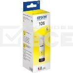 Чернила Epson 106Y C13T00R440 желтый (70 мл) для Epson L7160/7180, фото 1