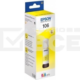 Чернила Epson 106Y C13T00R440 желтый (70 мл) для Epson L7160/7180