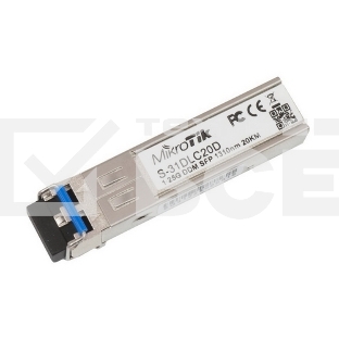 Трансивер Mikrotik S-31DLC20D SFP module 1.25G SM 20km 1310nm