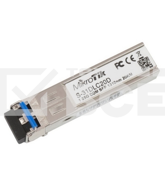 Трансивер Mikrotik S-31DLC20D SFP module 1.25G SM 20km 1310nm