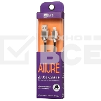 Кабель USB ACD-Allure Lightning ~ USB-A Кожа, 1м, черный (ACD-U926-P5B), фото4