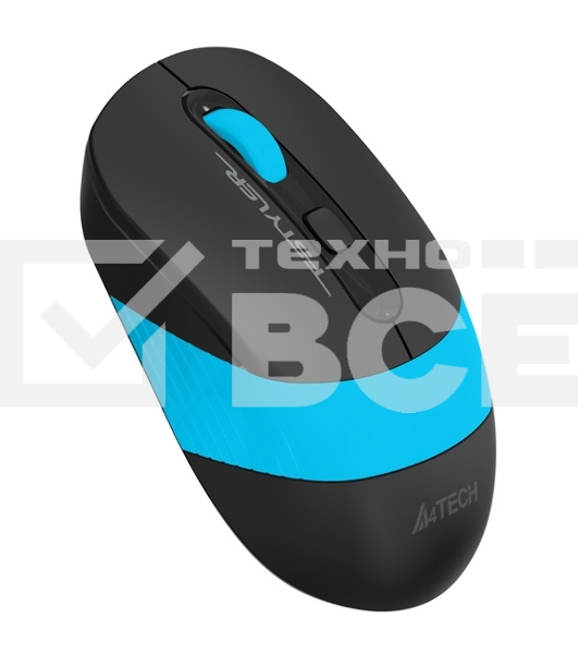 Мышь беспроводная A4Tech Fstyler FG10 черный/синий, 2000 dpi, радиоканал, USB, кнопки - 4