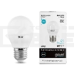 Светодиодная лампа GAUSS 53228 LED Elementary Шар 8W E27 540lm 4100K 1/10/100 0, фото 1