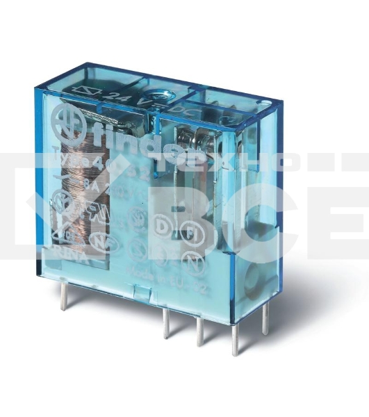 Реле миниатюрное универсальное 2CO 8А 24В DC FINDER 405290240000