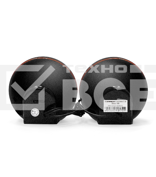 Акустическая система 2.0 ExeGate EX287053RUS Disco 180 (питание USB, 2х3Вт (6Вт RMS), 100-20000Гц, черный)