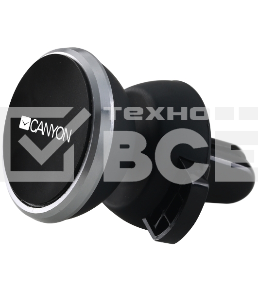 Держатель автомобильный Canyon Car Holder for Smartphones,magnetic suction function ,with 2 plates(rectangle/circle), black ,40*35*50mm 0.033kg
