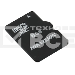 Флеш карта microSDHC 8GB Hikvision HS-TF-C1(STD)/8G/ZAZ01X00/OD <HS-TF-C1(STD)/8G/ZAZ01X00/OD> (без SD адаптера) R/W Speed 90/12MB/s, фото 1