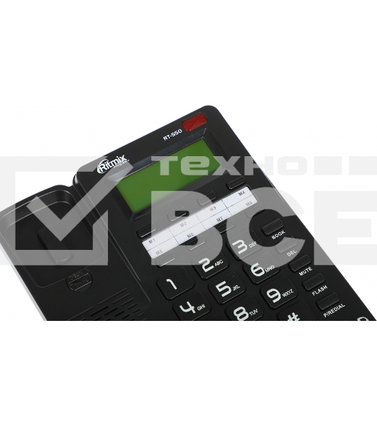 Телефон проводной Ritmix RT-550 черный