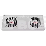 Вентиляторный модуль Rem R-FAN, 48V, 45х432х195 мм (ВхШхГ), вентиляторов: 2, 86 дБ, поток: 300 м3/ч, для шкафов ШТК, ШРН, ШТВ, цвет: серый, фото2
