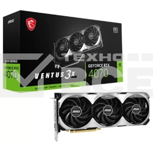 Видеокарта MSI RTX4070 VENTUS 3X E 12GB OC GDDR6X 192-bit HDMI DPx3 3FAN RTL
